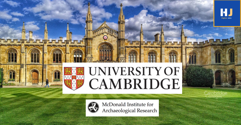 Research Assistant in Archaeometallurgy job at University of Cambridge – ERC REVERSEACTION project