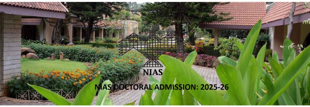 NIAS DOCTORAL ADMISSION: 2025-26