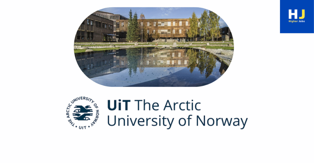 University logo symbolizing academic jobs in Norway – PhD fellowships, postdoctoral research, faculty careers, professor positions, and research projects