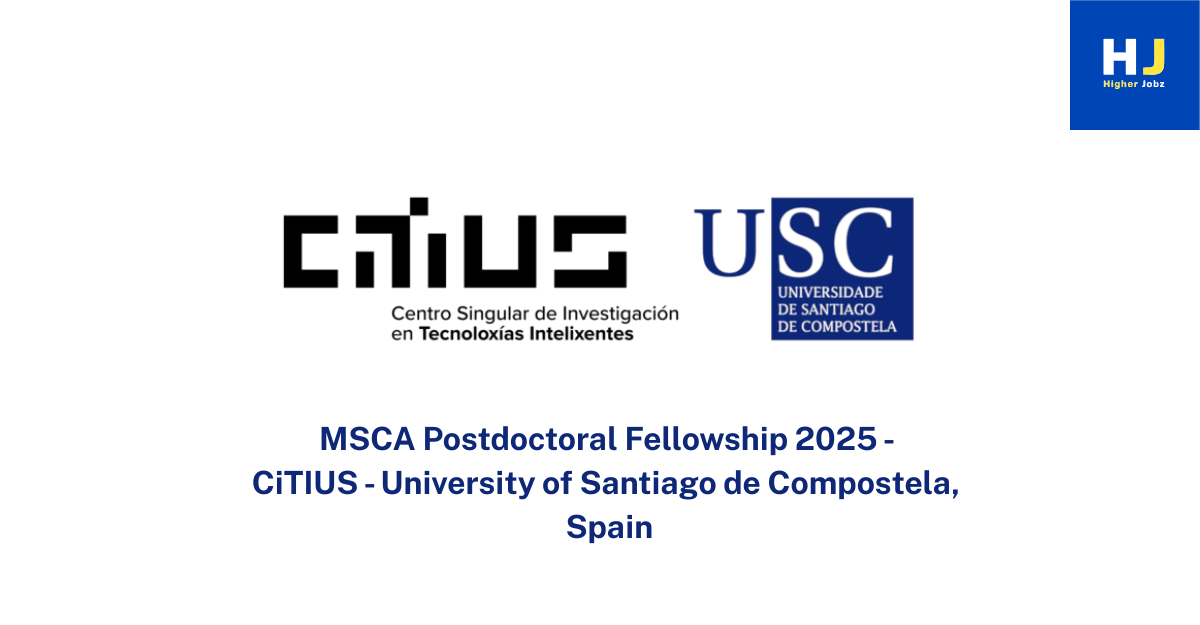 CiTIUS, University of Santiago de Compostela under MSCA Postdoctoral Fellowship