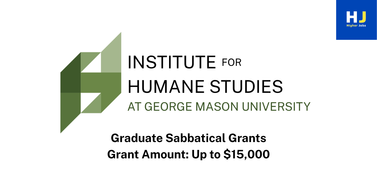 Graduate Sabbatical Grants by IHS – Up to $15,000 for PhD Candidates & Postdocs