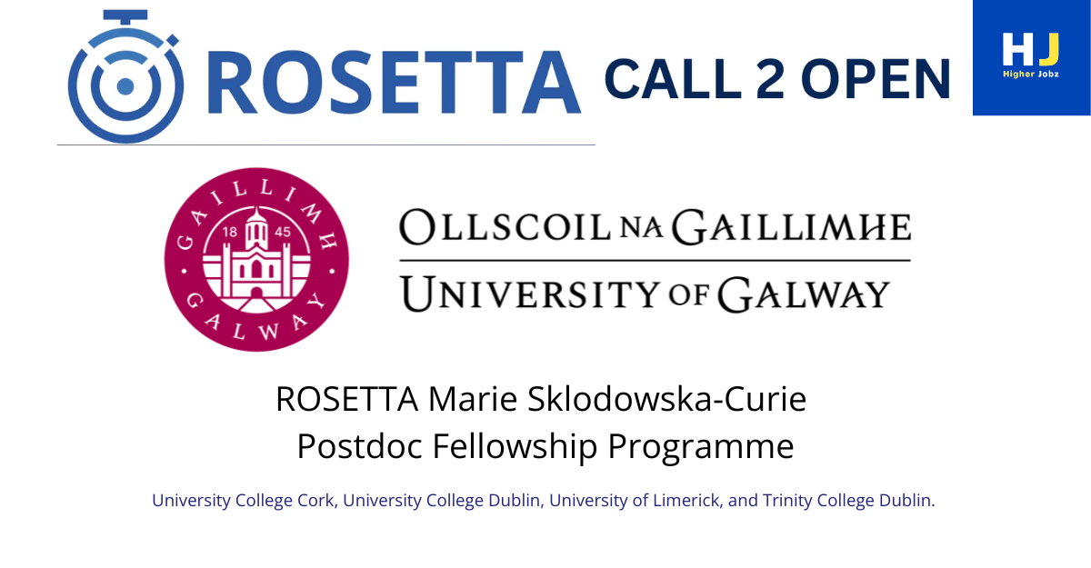 Postdoctoral Fellowships in Technology and Society at University of Galway, Ireland