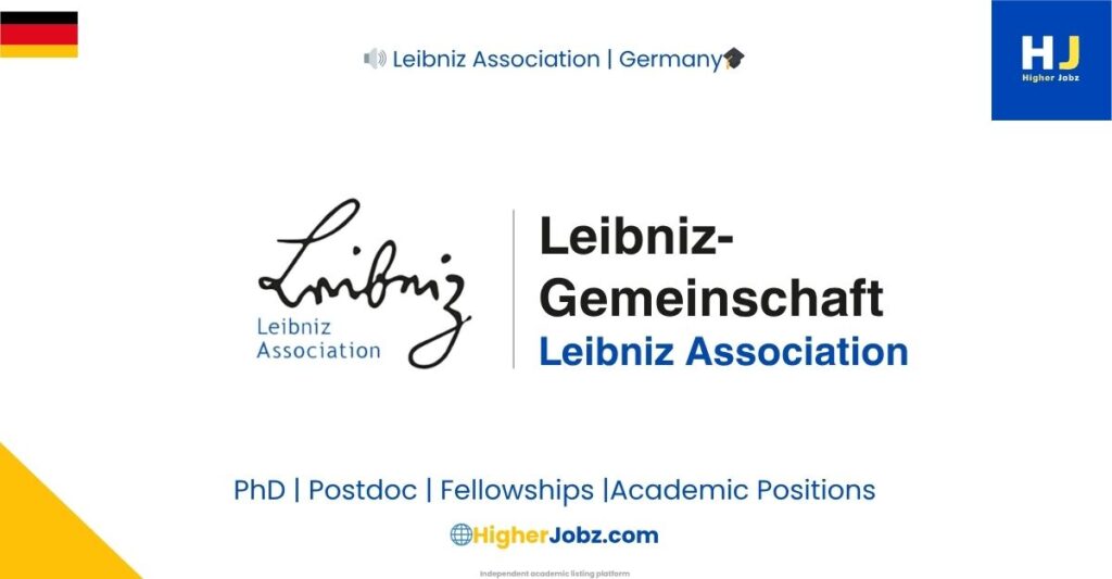 Leibniz Association Germany research network showing fully funded postdoctoral and academic jobs in biodiversity, climate science, ecology, and Earth system research across multiple institutes in Germany