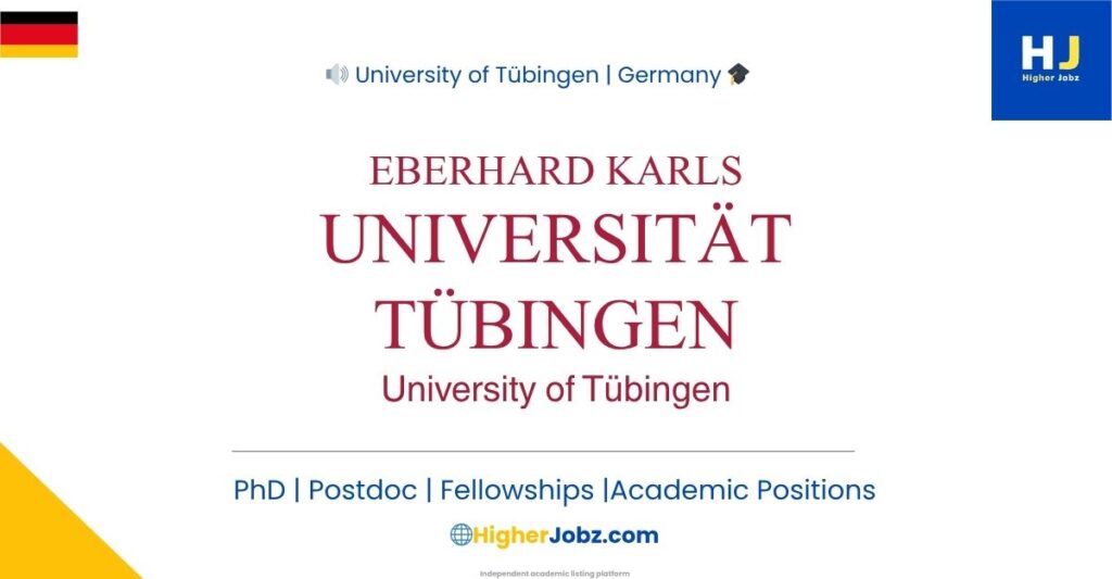 Eberhard Karls University of Tübingen Germany academic jobs PhD postdoc faculty research positions scholarships fellowships opportunities