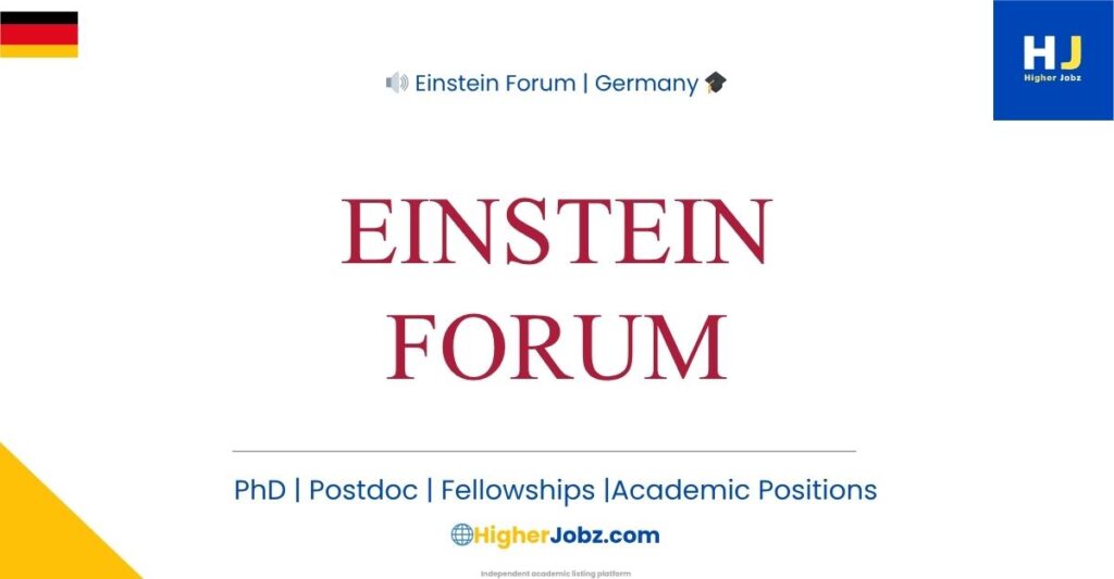 Albert Einstein Fellowship in Humanities 2026 – Einstein Forum, Germany