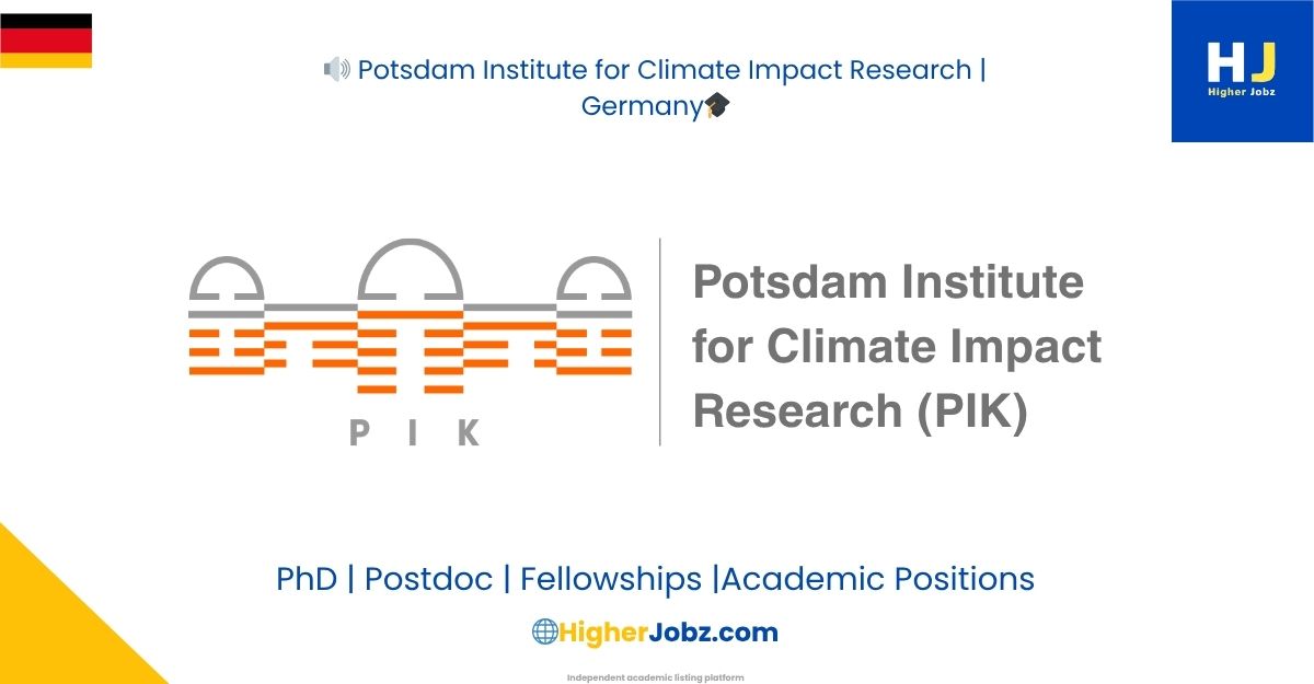 PIK Potsdam Institute for Climate Impact Research Germany PhD postdoc research jobs in climate science and Earth system modelling