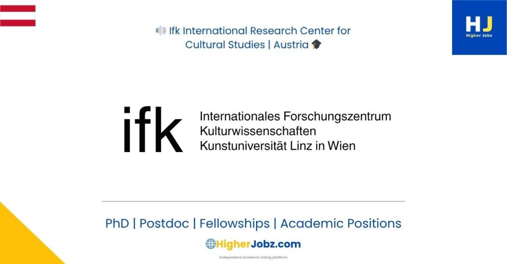 IFK Austria fellowships and funded humanities research opportunities for international scholars