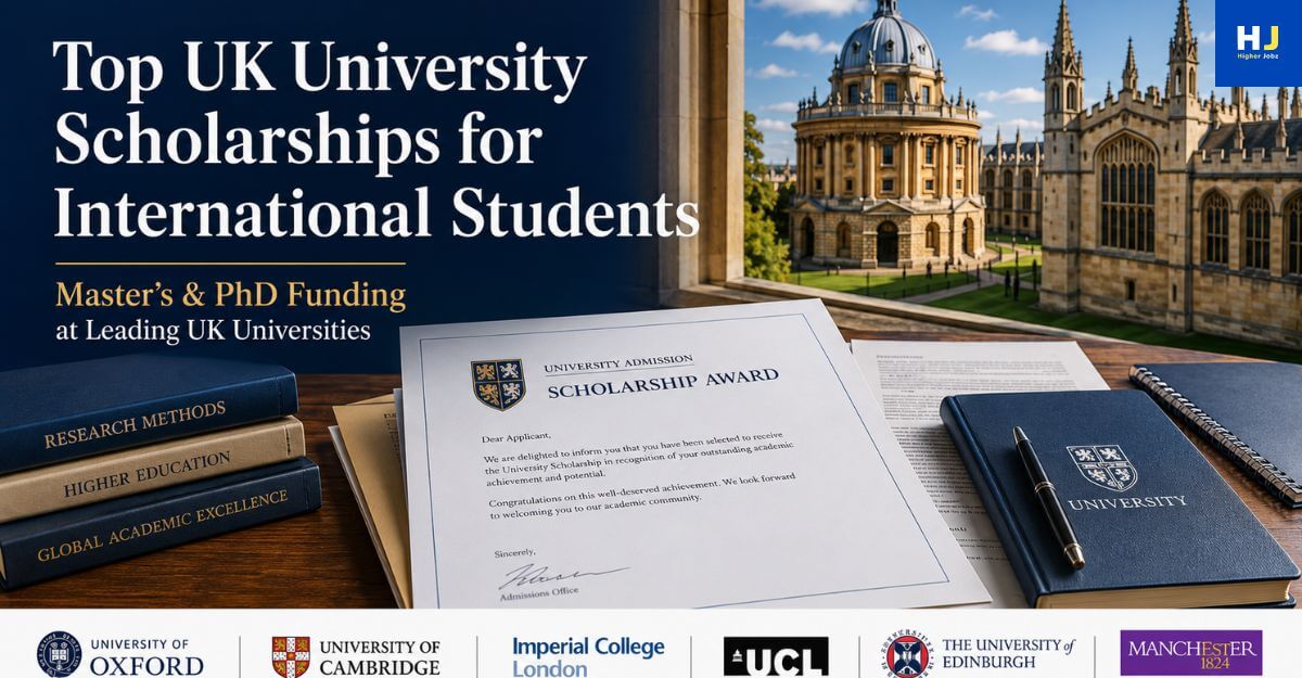 UK university scholarships for international students Master’s and PhD funding guide