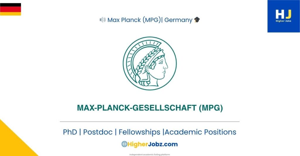 Max Planck Society Academic Opportunities | PhD, Postdoc, Faculty & Fellowships in Germany