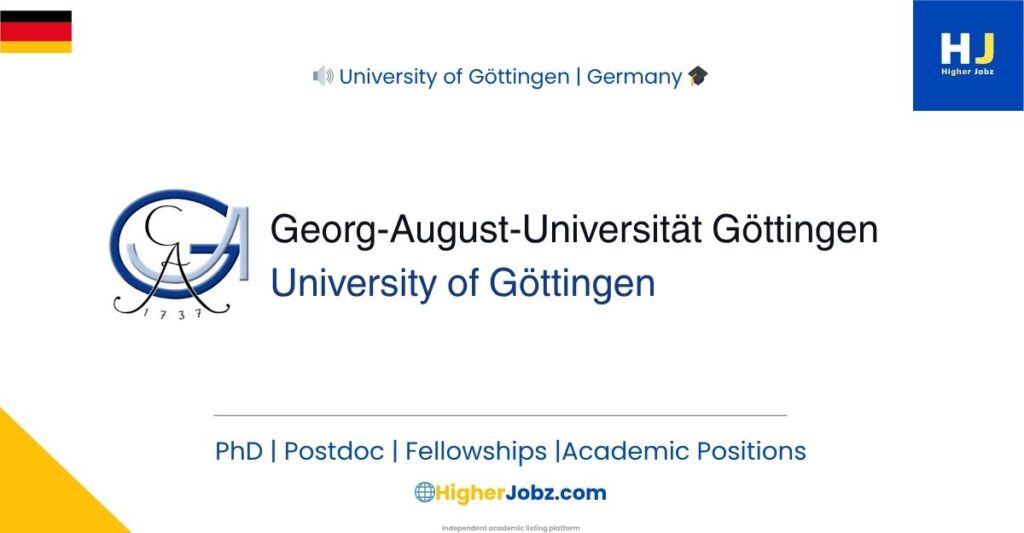 Georg-August-Universität Göttingen Germany academic jobs scholarships PhD postdoc faculty research opportunities