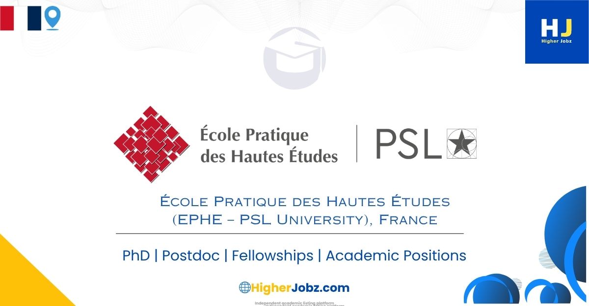 Fully Funded PhD in Ancient Greek Religion and Environmental Humanities – École Pratique des Hautes Études (EPHE – PSL University), France
