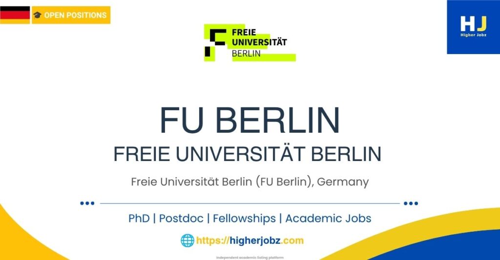 Freie Universität Berlin Germany campus for PhD, postdoctoral, faculty and research opportunities