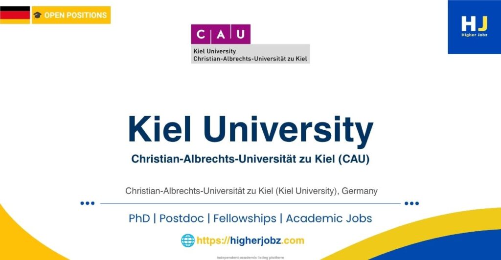 Kiel University Germany academic jobs, fellowships, and research opportunities