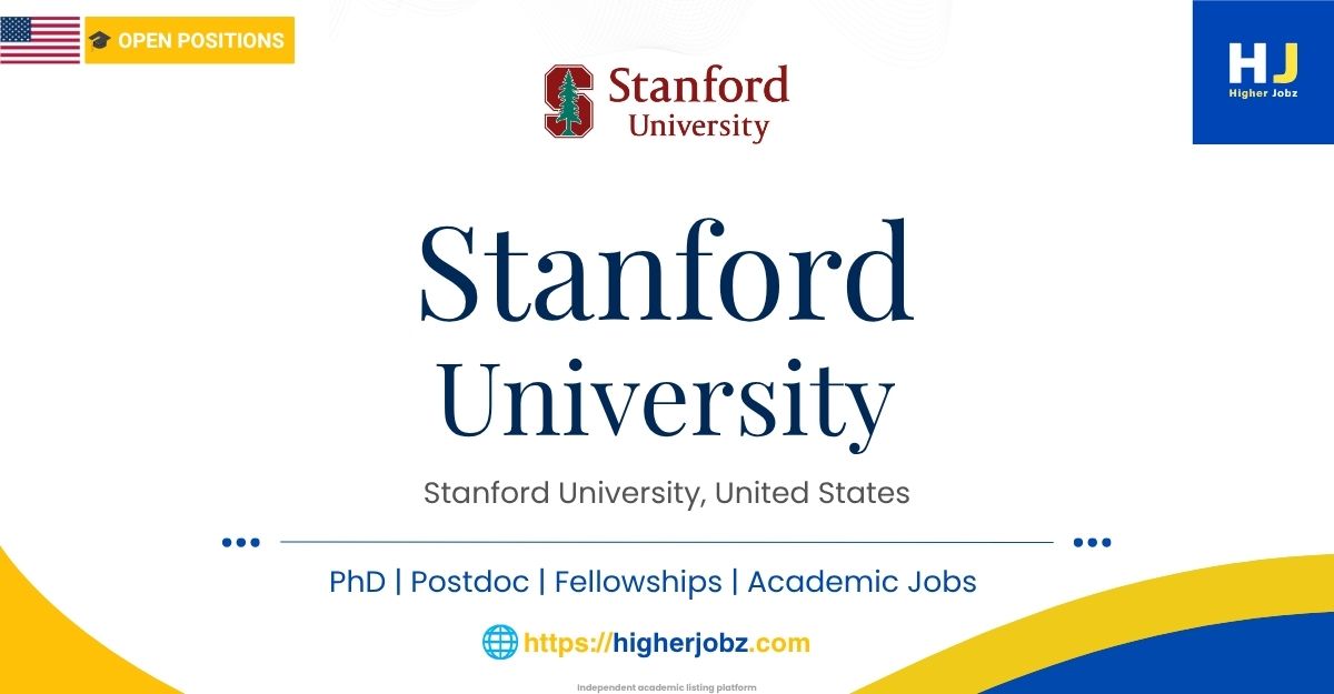 Stanford University USA academic jobs including archaeology, faculty, PhD and research positions