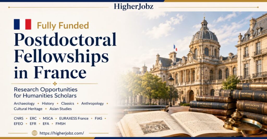 Postdoctoral fellowships in France for international humanities researchers