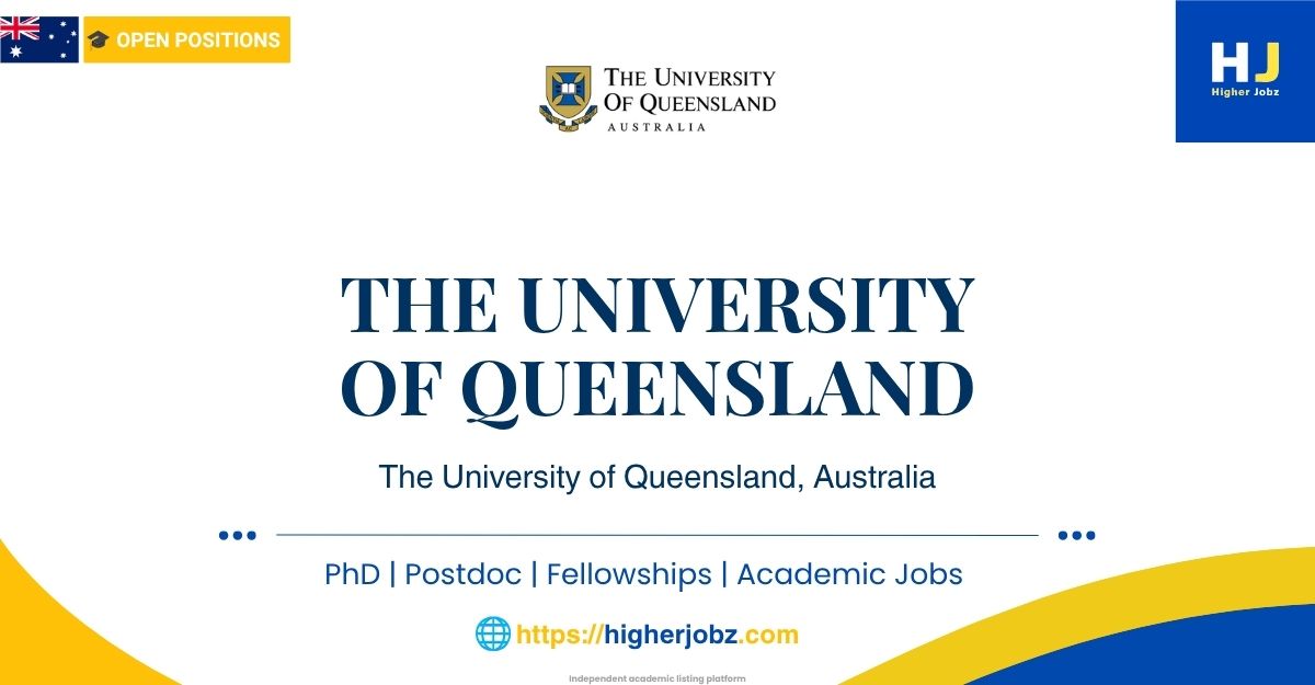 The University of Queensland Australia campus for academic jobs, fellowships, scholarships and research careers