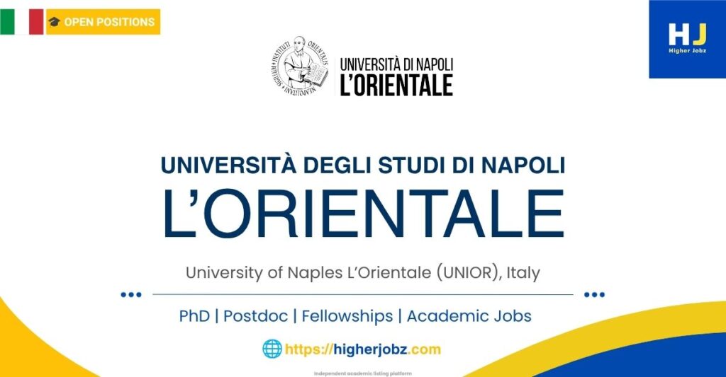 University of Naples L’Orientale Italy academic jobs and research opportunities