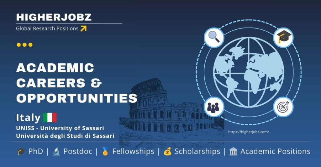 University of Sassari Italy academic jobs, PhD, postdoctoral and faculty research opportunities