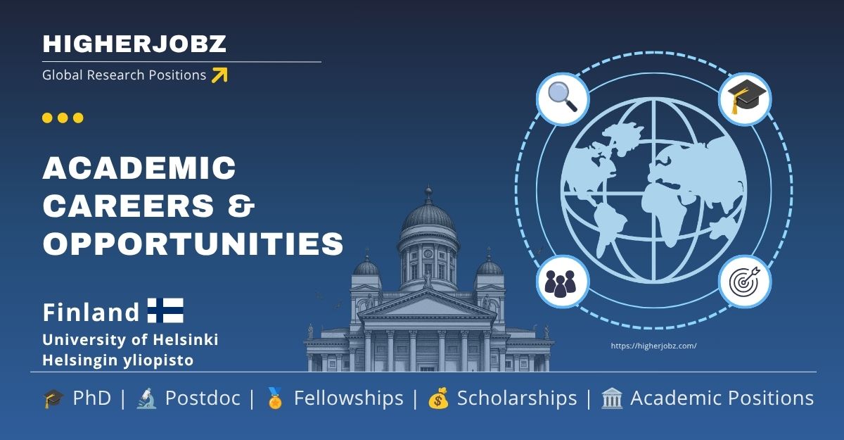 University of Helsinki Finland fellowships, PhD, postdoctoral and faculty academic opportunities.