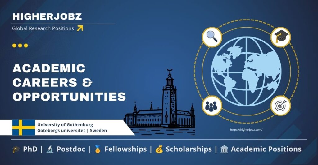 University of Gothenburg Sweden academic jobs, research and faculty opportunities
